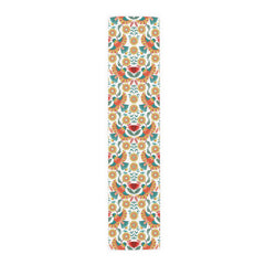 Vibrant Floral Bird Table Runner