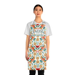 Personalized Vibrant Floral Bird Apron