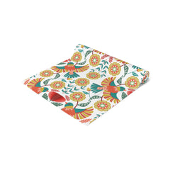 Vibrant Floral Bird Table Runner