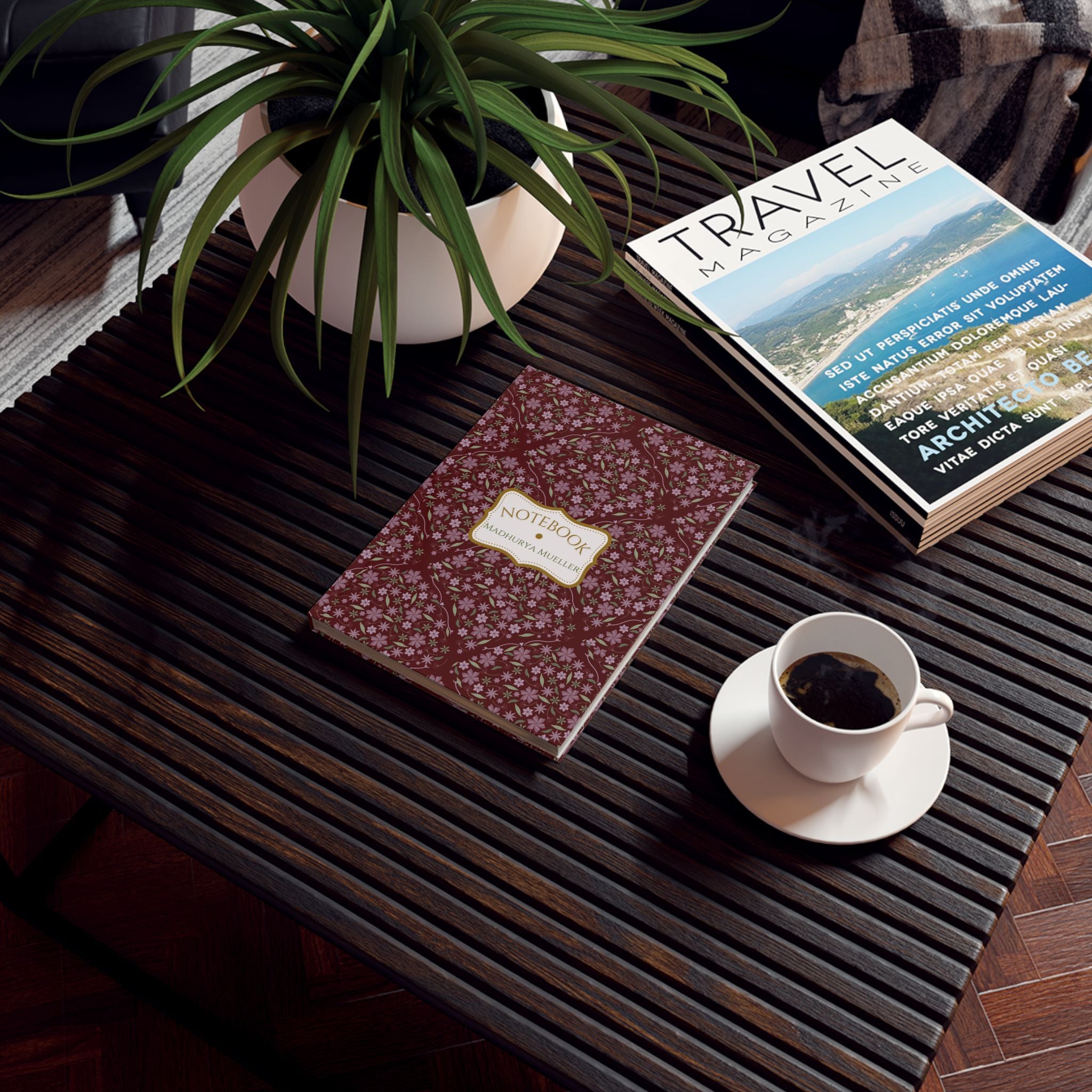 The Wildflower Personalized Journal - Purple