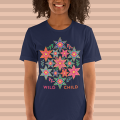Floral T-Shirt Women - Wild Child