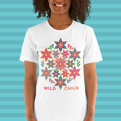 Floral T-Shirt Women - Wild Child