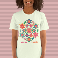 Floral T-Shirt Women - Wild Child