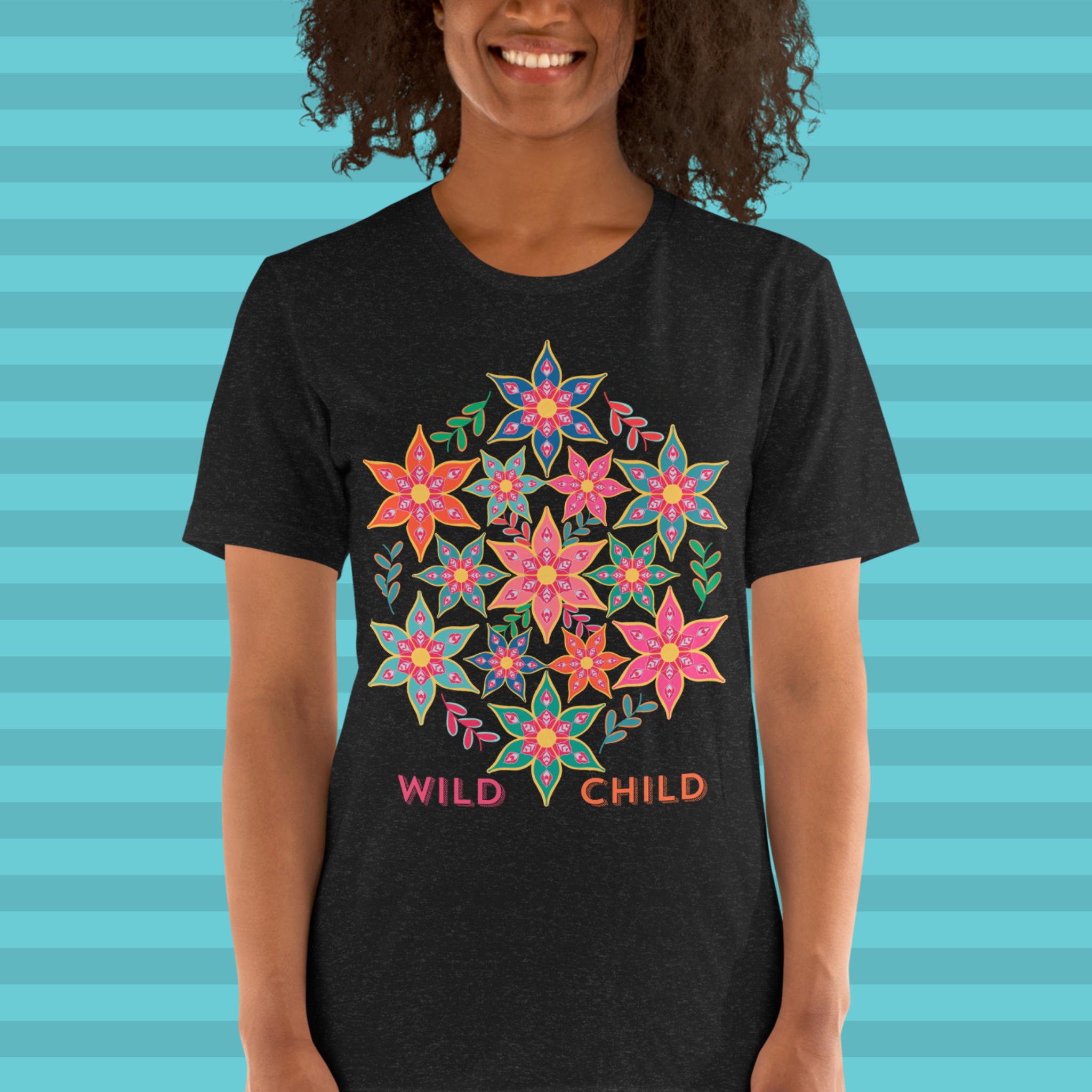 Floral T-Shirt Women - Wild Child