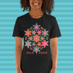 Floral T-Shirt Women - Wild Child
