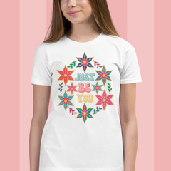 Floral T-shirt Kids and Youth - Just be you