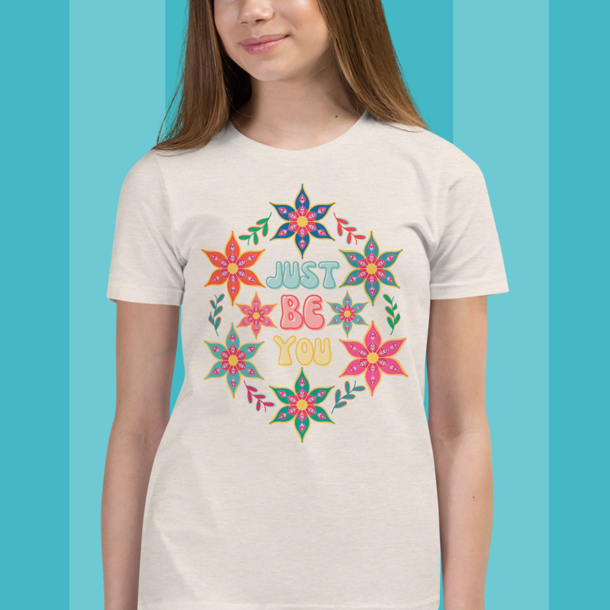 Floral T-shirt Kids and Youth - Just be you
