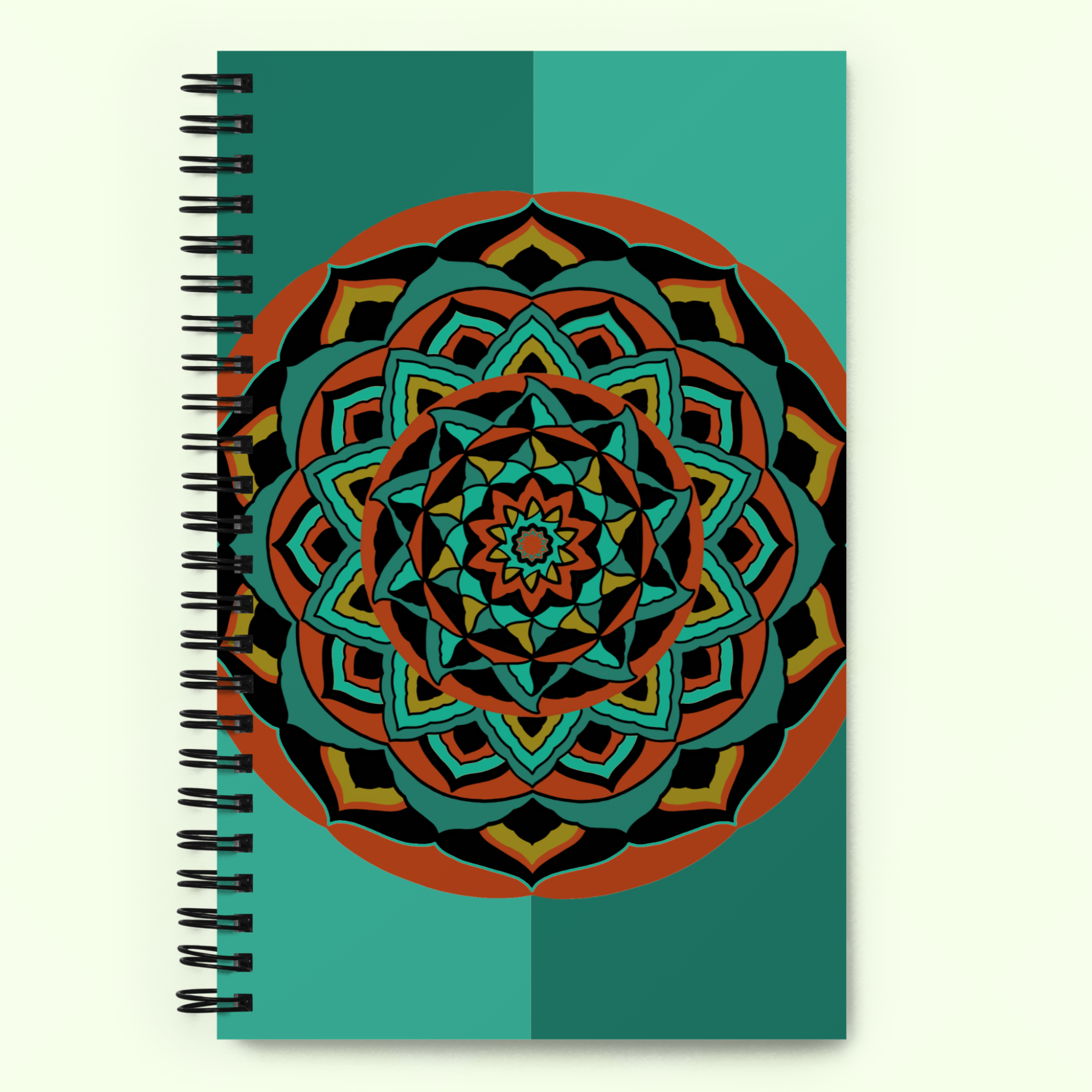 Mandala Spiral notebook