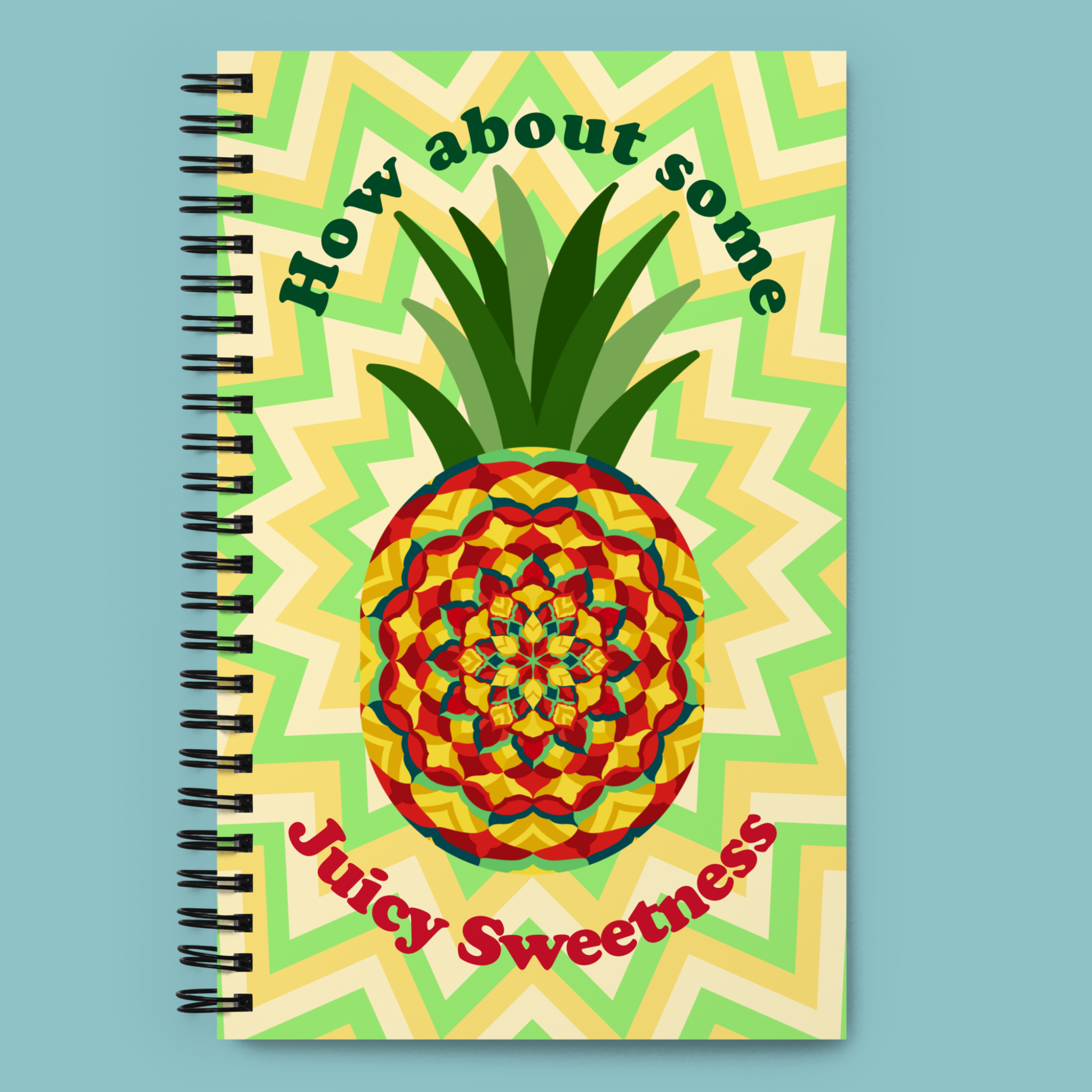 Pineapple Spiral notebook
