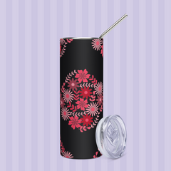 Floral Stainless steel tumbler