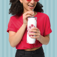 Floral Stainless steel tumbler