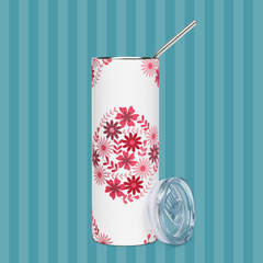 Floral Stainless steel tumbler