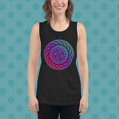 Ladies’ Muscle Tank - Blue