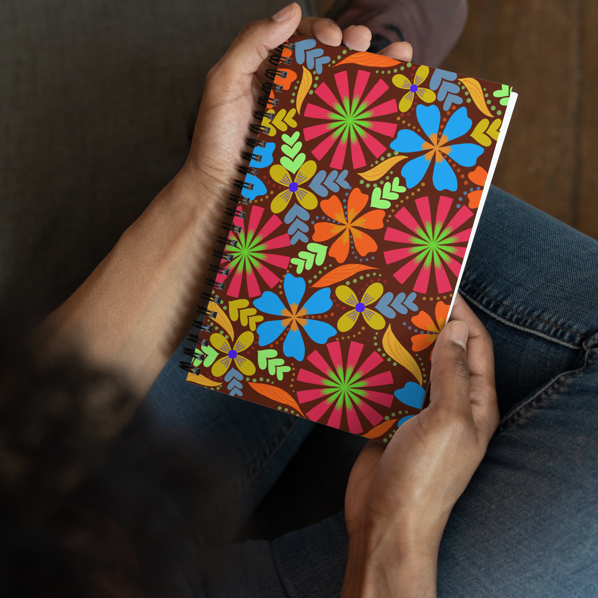 Fall Floral Spiral notebook
