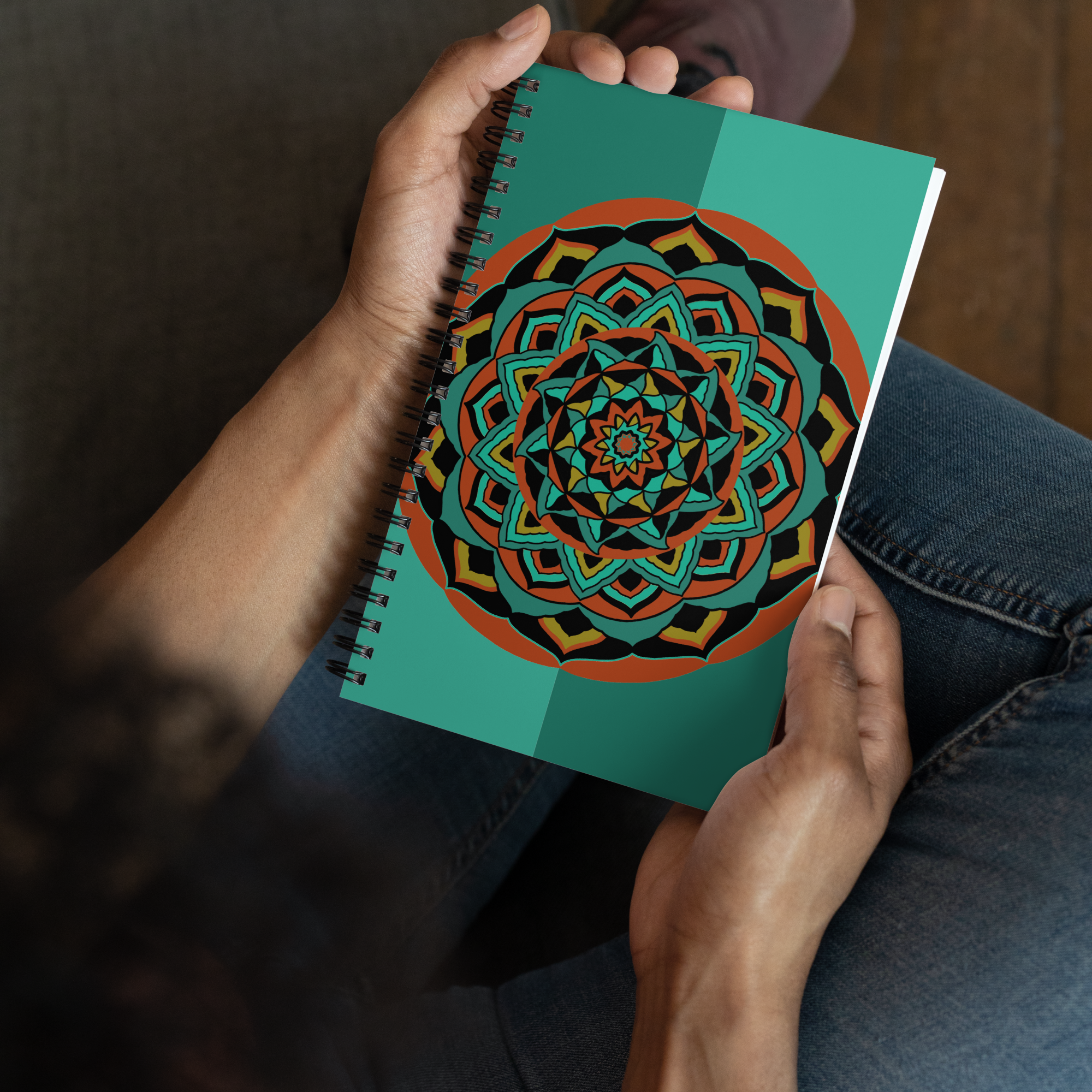Mandala Spiral notebook