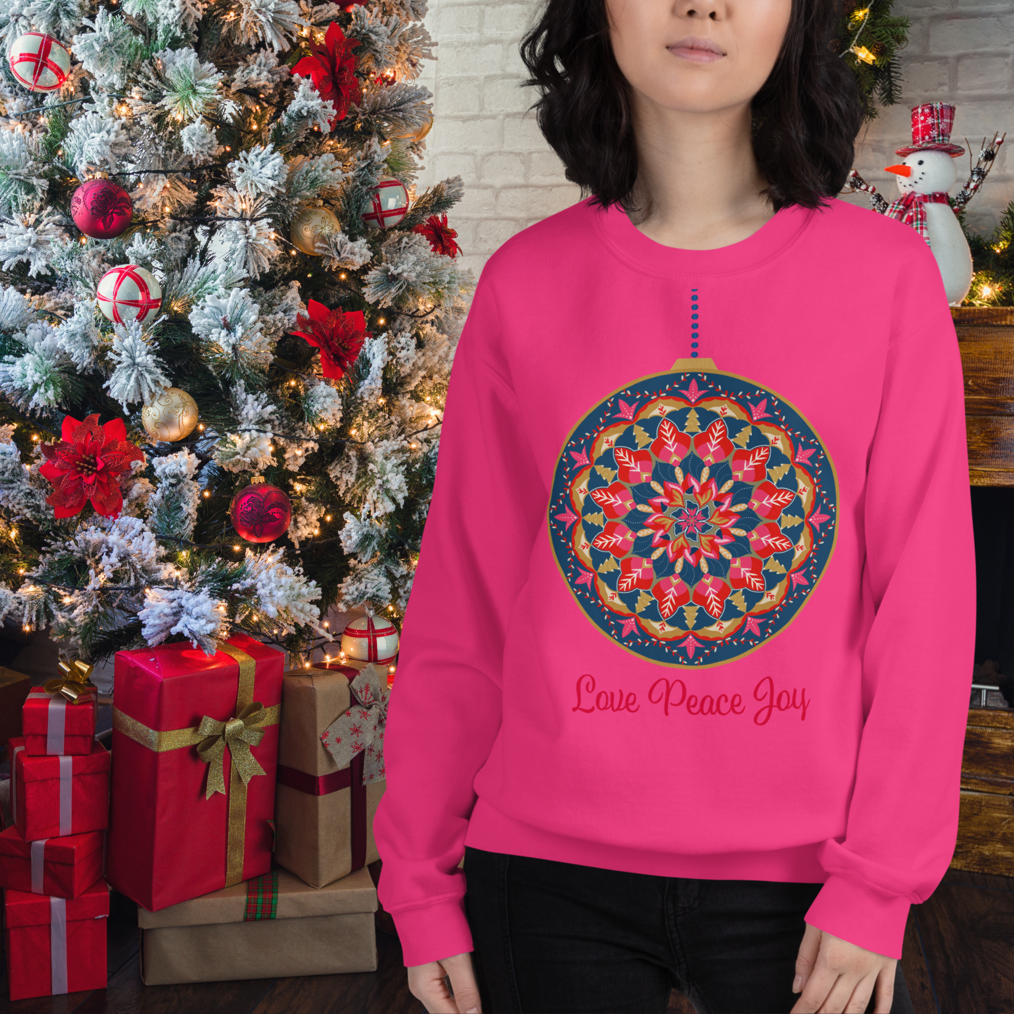 Holiday Bauble Cozy Unisex Sweatshirt