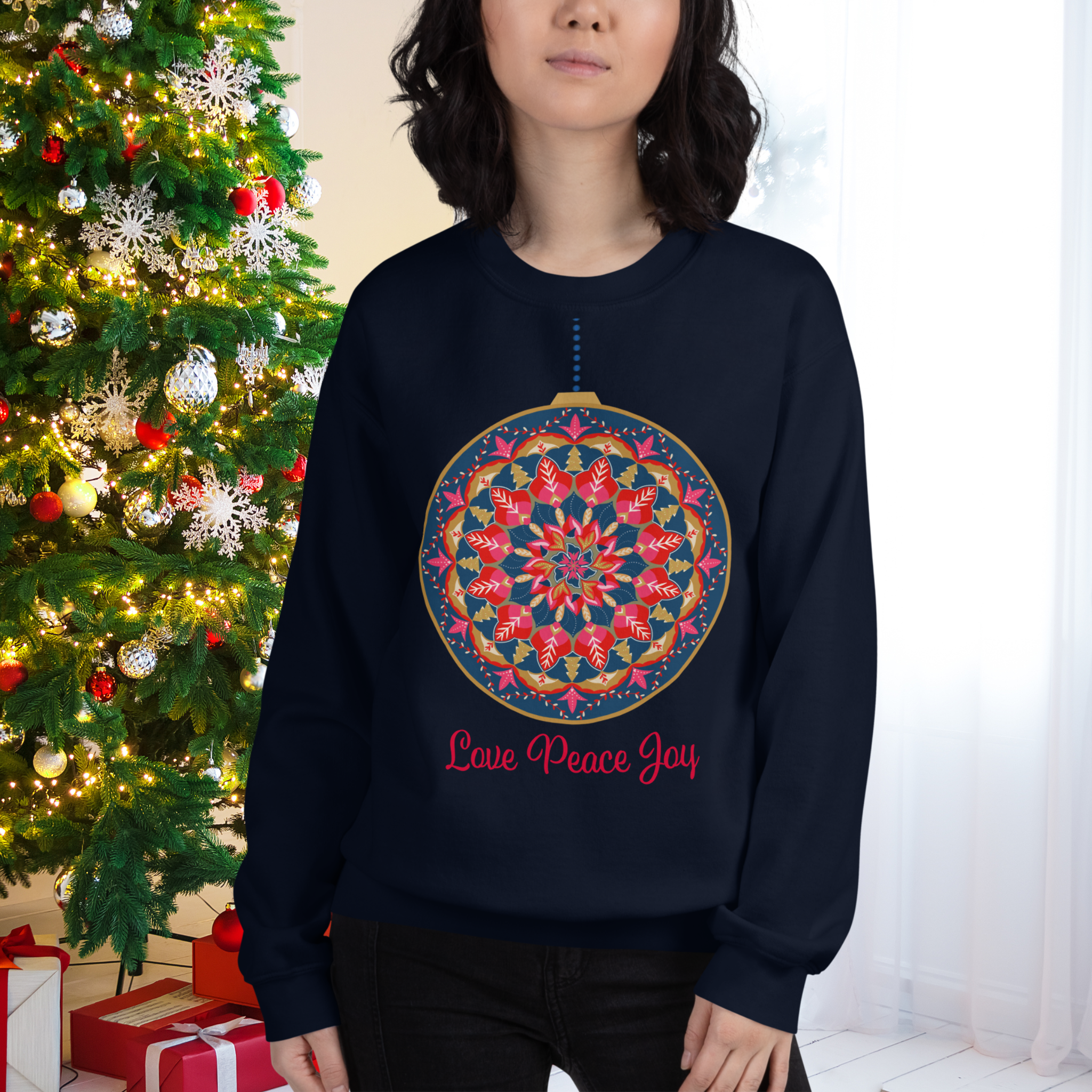 Holiday Bauble Cozy Unisex Sweatshirt