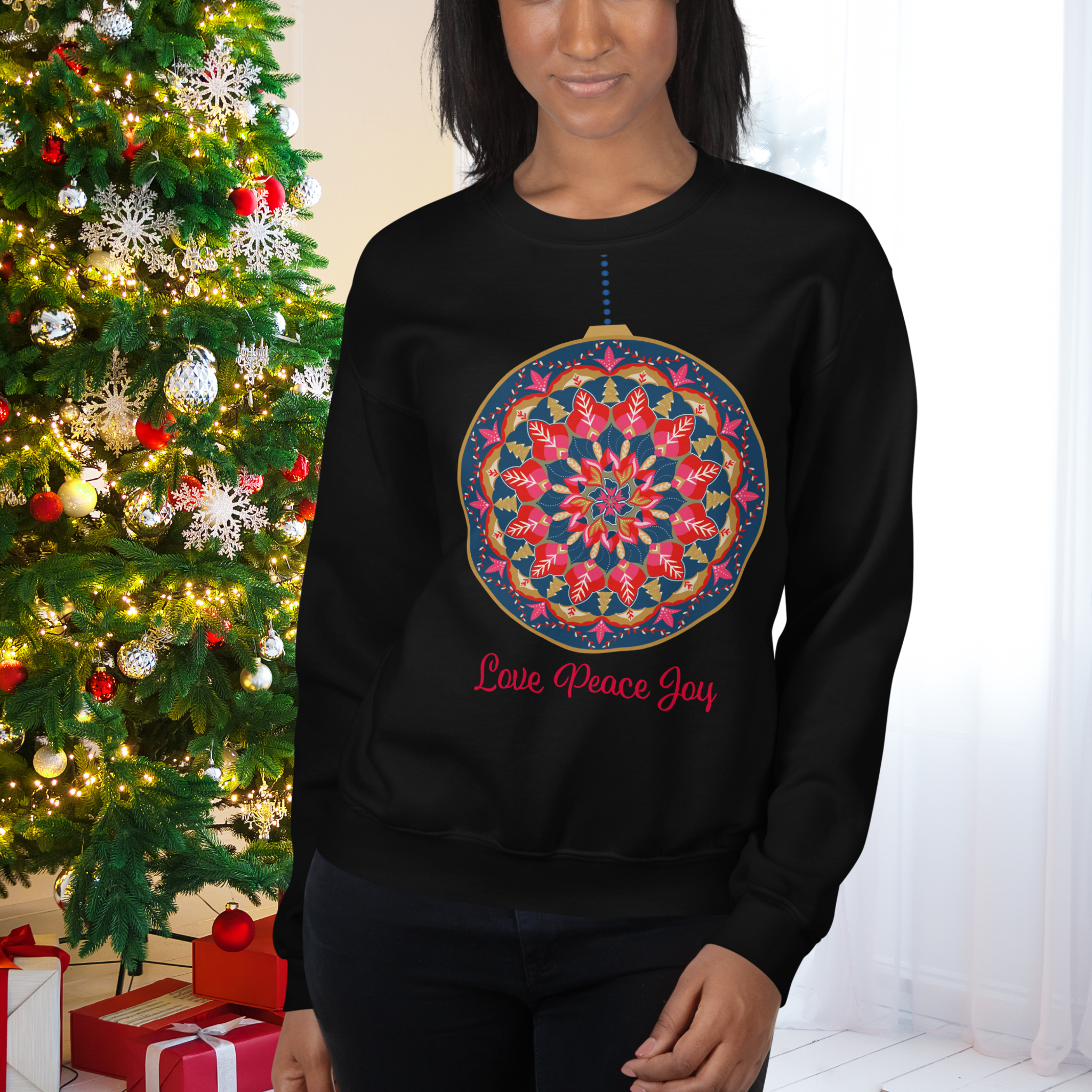Holiday Bauble Cozy Unisex Sweatshirt